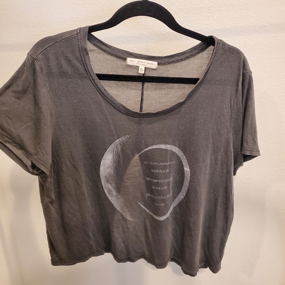 Moon🌙 open back, cropped tee - Picture 1 of 6
